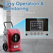 ALORAIR Red and Grey / Storm Elite / 270.0 pints Dehumidifiers