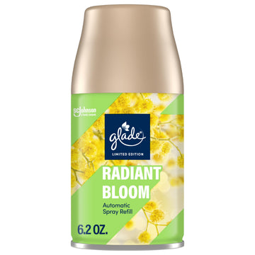 Automatic Spray Refill by Glade – 6.2 Oz (Pack of 1), Radiant Bloom, Pack of 6, Model 377780