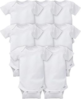 Gerber Baby Girls' 8-pack Short Sleeve Onesies Bodysuits