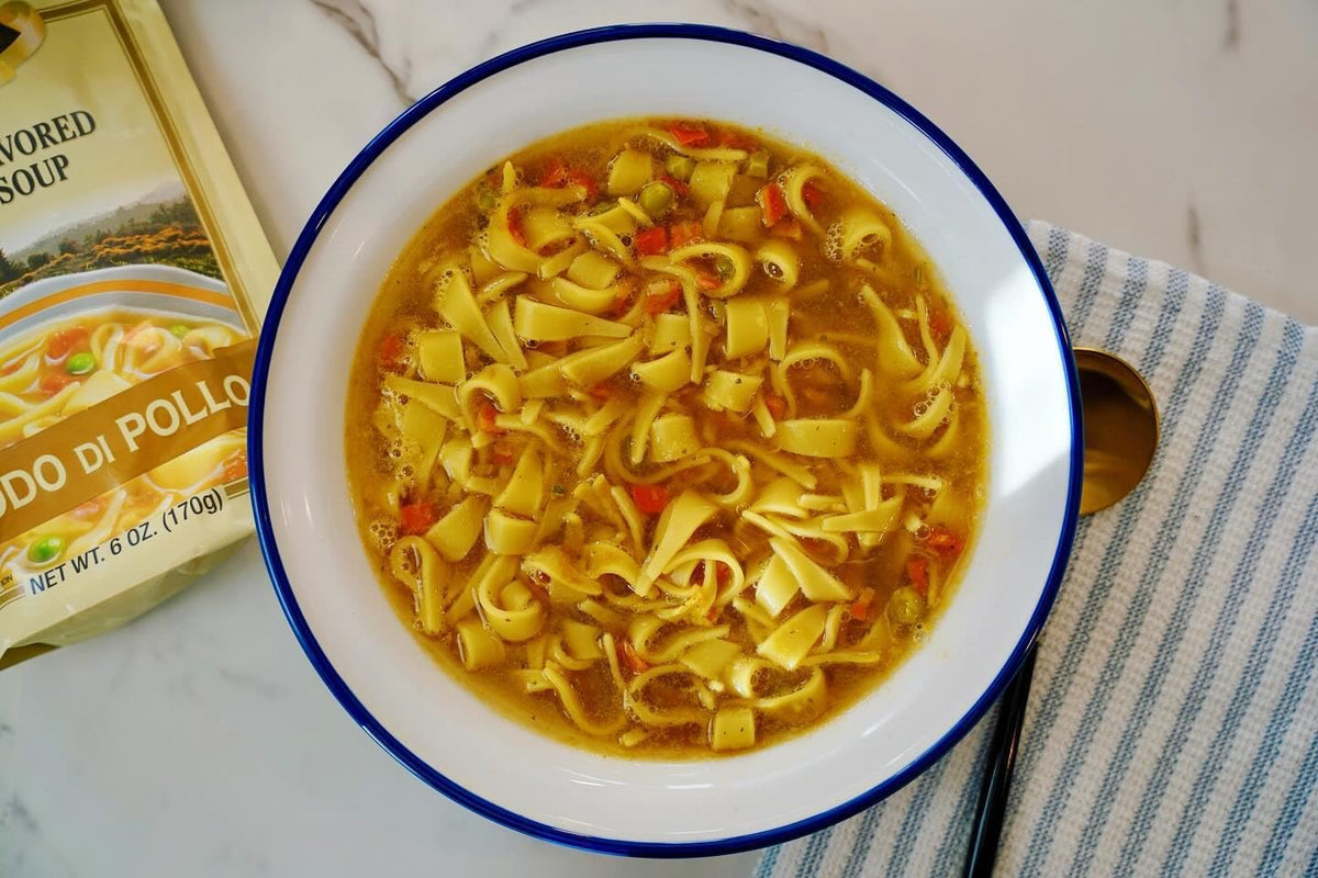 Alessi Chicken Noodle / 6 Ounce (Pack of 6) / 6 Chicken Soups