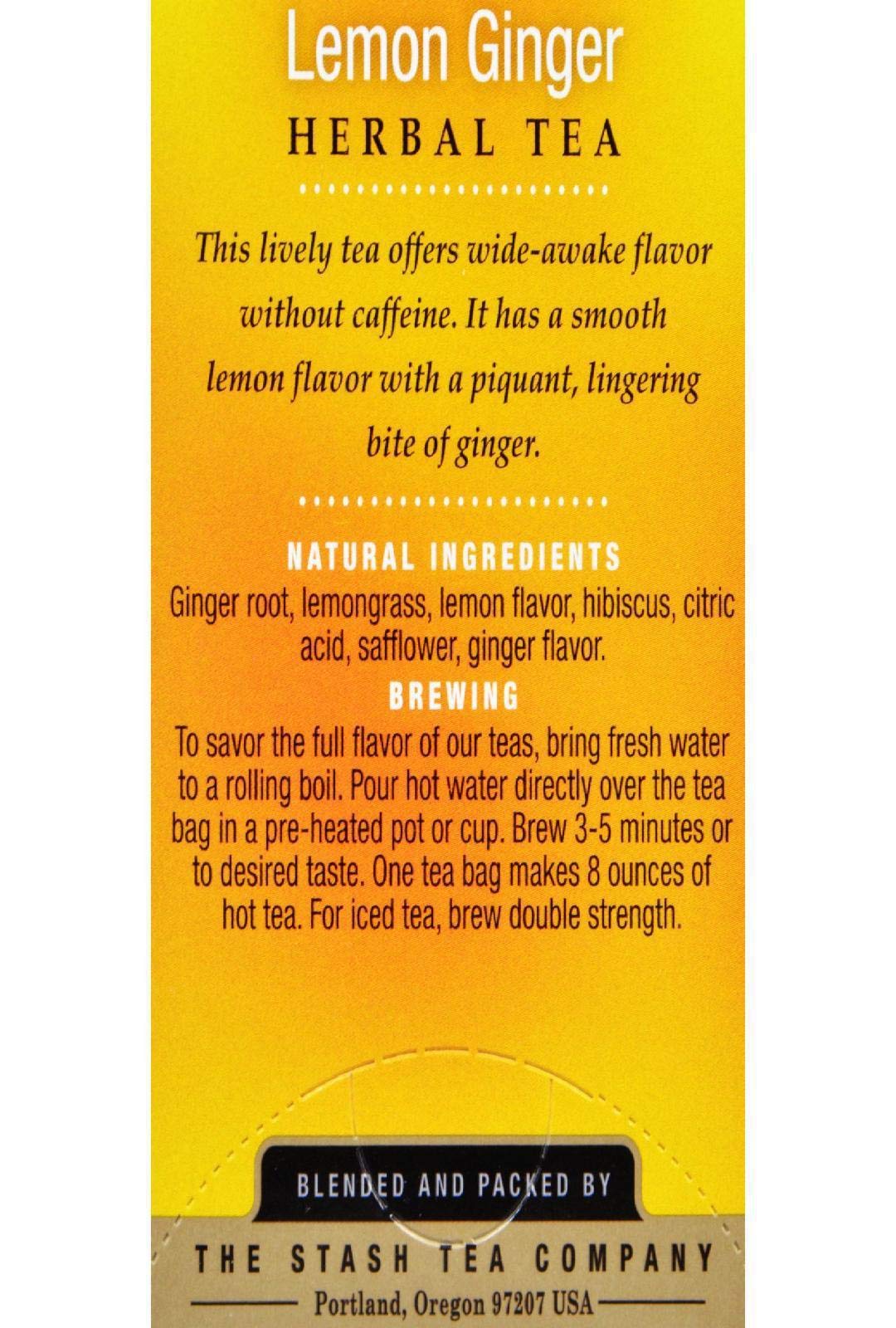 Tea Ginger Lemon Tea - 20 Ct by Stash – 20 Count (Pack of 1), Model 8249