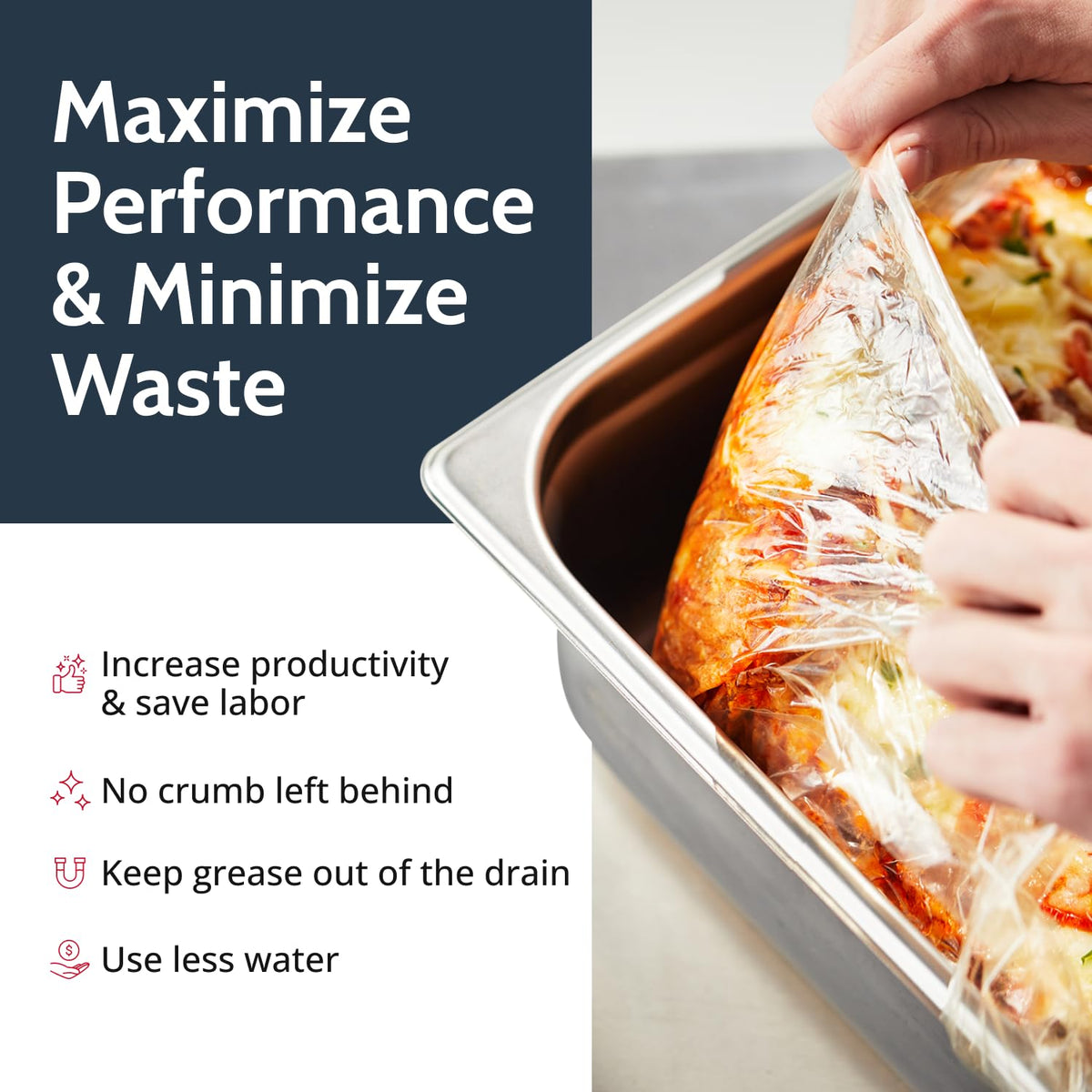 PanSaver Clear Round Pan Liners for Easy Clean Up - Disposable Buffet Pan Liners – Ovenable up to 400F (6 & 7 Quart Round Pan Liner - 15 x 15 IN)