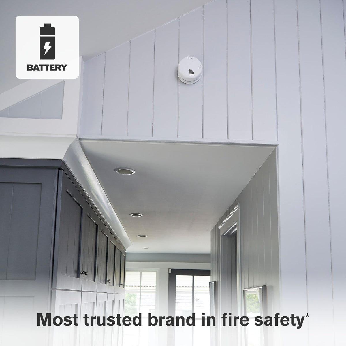 10-Year Battery Smoke Alarm by First Alert – 1-Pack, White, Model SM310