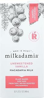 Milkadamia Macadamia Milk Unsweetened Vanilla, 32 Fl Oz