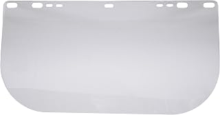 Faceshield Window for Jackson Safety Headgear, 8" x 15.5" x 0.04", PETG, Unbound, Clear (Case of 12), 29104