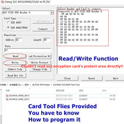 USB ACR38_I1 CAC PC/SC Contact Smart Chip IC Card Reader Writer Support ISO7816 A B C Memory Cards with 2PCS SLE4442 Chip Card by xcrfid – white