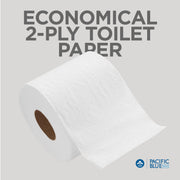 Pacific Blue Basic 2-Ply Embossed Toilet Paper by Georgia-Pacific – 80 Count (Pack of 1), Paper, White, Pack of 80, Model 4005262