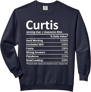 CURTIS Nutrition Funny Birthday Personalized Name Gift Idea Comfort Colors Adult Sweatshirt