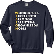 Weston Shirt Personalized Name Gift Comfort Colors Adult Sweatshirt