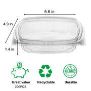KODA CUP 8oz / Clear / 8.0 fluid_ounces Clamshell Take Out Containers