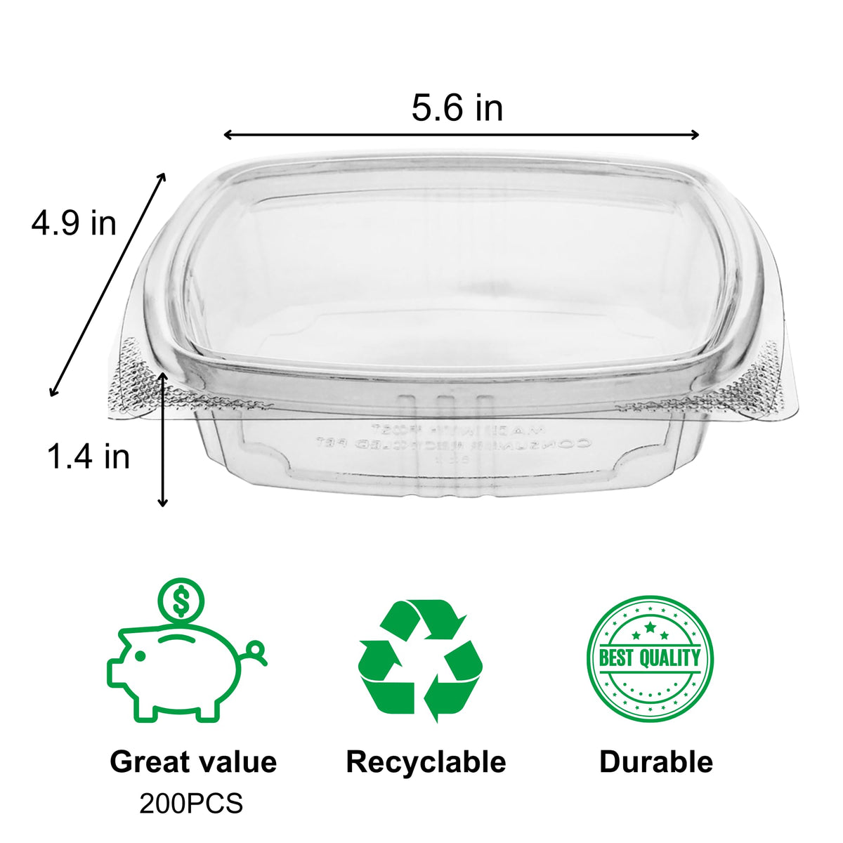 KODA CUP 8oz / Clear / 8.0 fluid_ounces Clamshell Take Out Containers