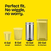 ForceFlex Tall Kitchen Trash Bags by Glad – 40 Count (Pack of 1), 13.0 gallons, Plastic, White, Model 78685