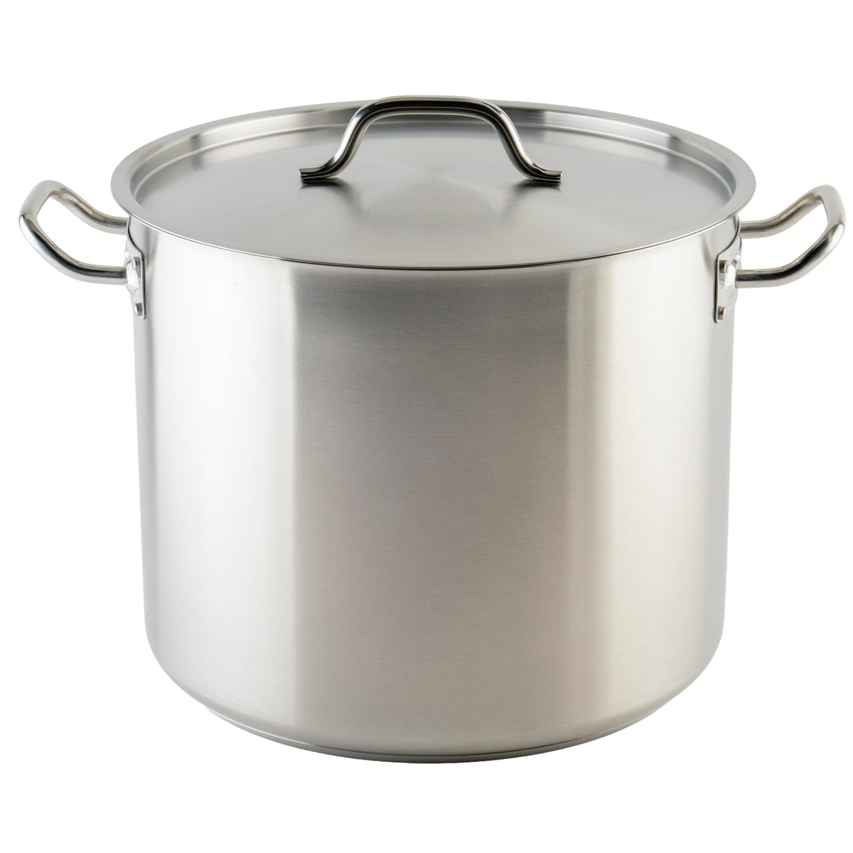Winco 33.8 Quarts / Pot With Cover / Silver Stockpots