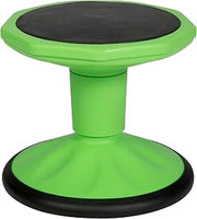Flash Furniture Kids 12 in Stool with Non-Skid Bottom, Green | For Classroom And Home, Fixed Height, Flexible