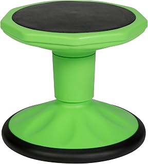 Flash Furniture Kids 12 in Stool with Non-Skid Bottom, Green | For Classroom And Home, Fixed Height, Flexible