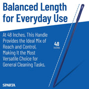 SPARTA White / 1 / 48 Inch Broom Handles