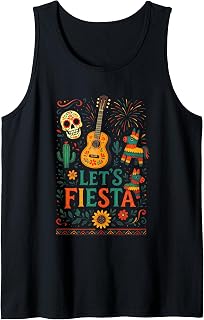 Let's Fiesta - Mexican Fiesta Celebration Art Tank Top