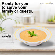 Stock Your Home Gold / 50 Pack / Formal Bowls