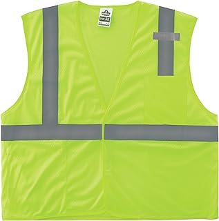 Ergodyne GloWear Economy High Visibility Reflective Safety Vest, Hook & Loop Closure