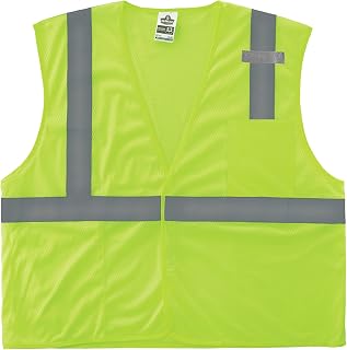 Ergodyne GloWear Economy High Visibility Reflective Safety Vest, Hook & Loop Closure