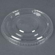 Clear Flat Lid for 5, 8, and 12 oz. Clear Indulge Dessert Container - 1000 per case
