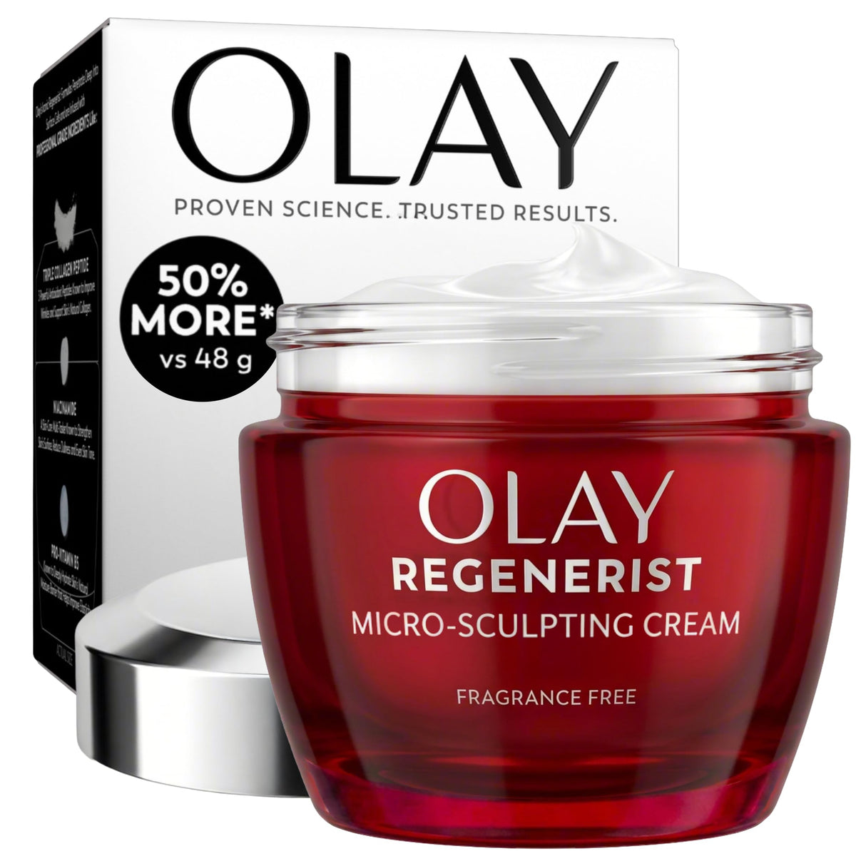 Olay Fragrance-Free / 2.6 Ounce (Pack of 1) / Red Face Moisturizers