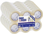 Tape Logic 2 Inch x 110 Yards Clear Cold Temperature Packing Tape, 2 Mil Thick, Pack of 36 Rolls, for Packaging, Shipping, Moving