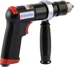 Global Industrial 1/2" Drive Reversible Air Drill, 800 RPM