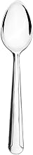 Thunder Group SLDO102 Teaspoon, 5.93", Heavy-Weight, Simple line-Trimmed Handle, 18/0 Stainless Steel, Bright Finish, Domilion, Pack of 12
