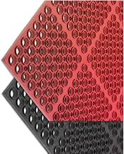 SAN JAMAR KM2200B Mat,M Duty,Bagged Mat,36"x60"x3/4",Red