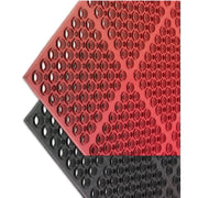 Mat,M Duty,Bagged Mat,36"x60"x3/4",Red by San Jamar – rubber, Model KM2200B
