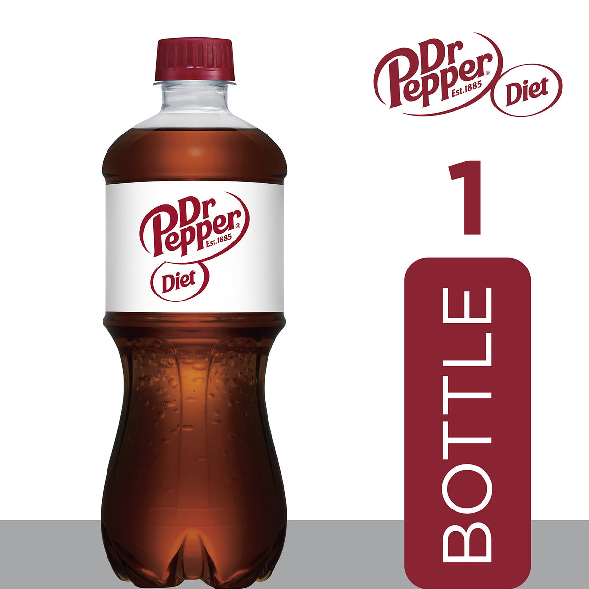 Dr Pepper Diet / 20 Fl Oz (Pack of 1) / 1 Soft Drinks