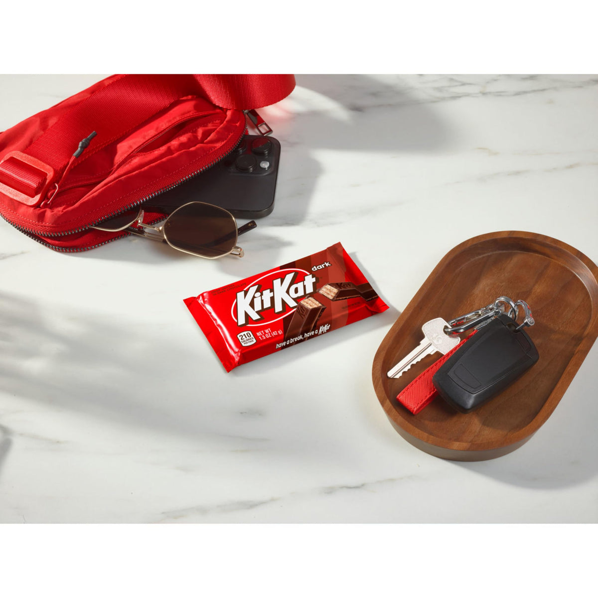 Dark Chocolate Wafer Candy Bars by Kit Kat – 36 Ounce (Pack of 1), Dark Brown, Pack of 24, Model 034000236435