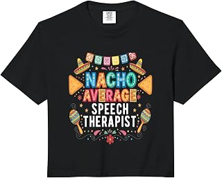 Nacho Average Speech Therapist Funny Fiesta Comfort Colors Crop Top