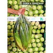 Green Plastic Bag by Crown Poly – 15" Length x 24" Depth, HMW-HDPE, yellow, Pack of 4, Model 10732