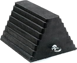Global Industrial Wheel & Tire Chock, Rubber, 10"L x 8"W x 6"H