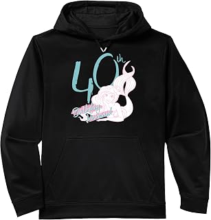 Disney Little Mermaid Ariel 40th Birthday Mermaid Sketch Performance Hoodie