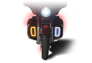 Dynamic Lower Fairing Inserts for Harley-Davidson Motorcycles by Custom Dynamics – black, Model CD-LF-AW-B