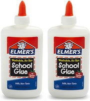 Elmer's Liquid School Glue, Washable, Great for Making Slime, 15.25 Ounces Total