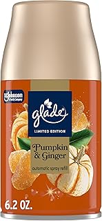 Glade Automatic Spray Refill, Pumpkin & Ginger, Scented Air Freshener for Home and Bathroom, 6.2 Oz