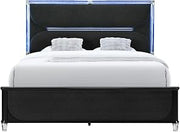 Global Furniture USA Lando Black Queen Bed with Continuous LED