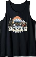 Spokane Washington Scenic Pacific Northwest Adventure Design Tank Top