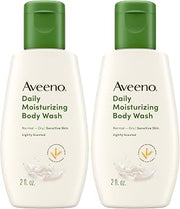 Aveeno Daily Moisturizing Body Wash, 2 Ounce (Pack of 2)