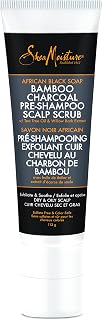 Shea Moisture SheaMoisture African Black Soap Bamboo Charcoal Pre-Shampoo Scalp Scrub, 4 Fl Oz