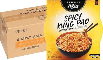 Simply Asia Spicy Kung Pao Noodle Bowl, 8.5 oz (Pack of 6)
