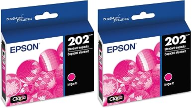 Epson 202 Genuine Ink Standard Capacity Magenta Cartridge T202320 (Pack of 2)