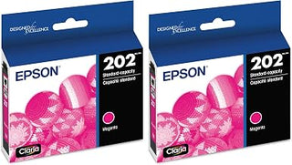 Epson 202 Genuine Ink Standard Capacity Magenta Cartridge T202320 (Pack of 2)
