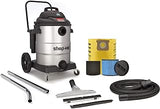 Shop-Vac 9627810 16 Gallon 6.5 Peak HP Contractor Wet Dry Vacuum, Stainless Steel