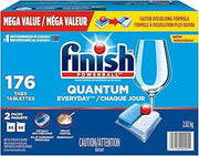Finish Powerball Quantum Everyday Dishwasher Detergent Tablets, Mega Value Pack - 176 Count, 2.02 kg
