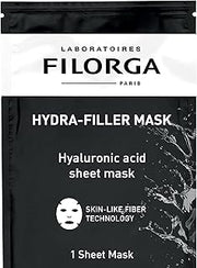Filorga Hydra-Filler Super Moisturizing Personal Skincare Face Mask, Sheet Mask With Concentrated Serum of Hyaluronic Acid and Aloe to Hydrate Skin and Boost Complexion Care